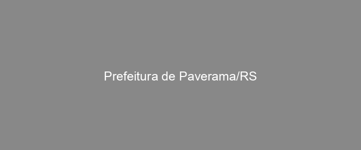 Provas Anteriores Prefeitura de Paverama/RS